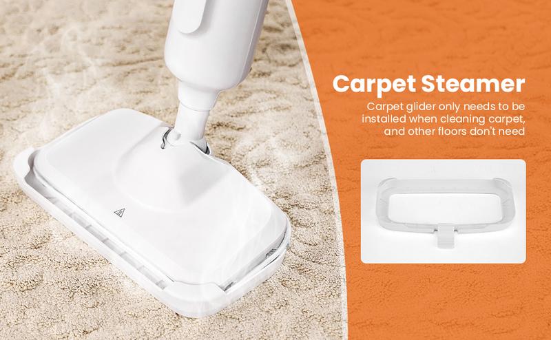 【Valentine's Day gift】Sweet Furniture Steam Mop for Floor Cleaning, Lightweight Floor Steamer Cleaner for Hardwood/Tile/Laminate Floors Carpet, 2 Washable Pad Home Care