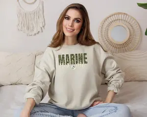 Marine Proud Wife Crewneck Sweatshirt