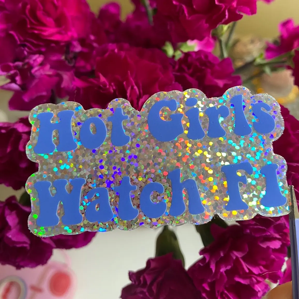 Hot Girls Watch Sticker
