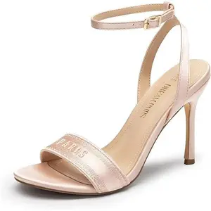 Dream Pairs High Stilettos Heels for Women Sexy Open Toe Strappy Sandals Shoes Ankle Strap Fashion Dressy Heels for Party Wedding