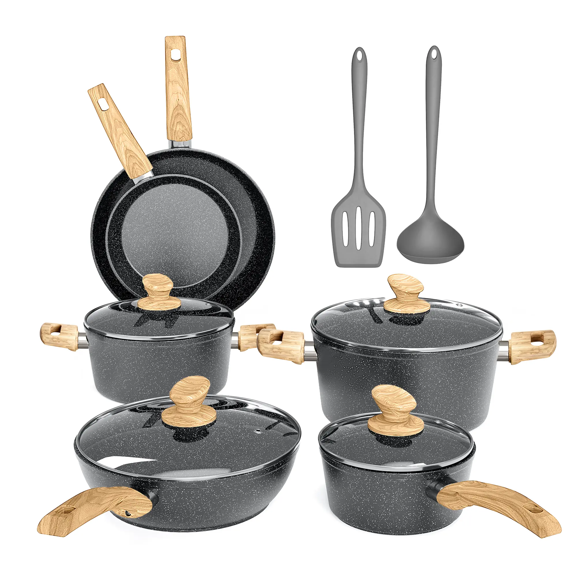 12-Piece Set(Gray)