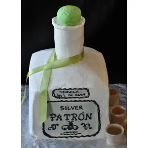 Patron Bottle w/ Edible Shot Glasses - price per serving