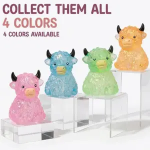 Highland Cow Squishy Toy, Stress Relieving Squeezing Fidget Ball, Anxiety Relief Pressure Toy, Party Gift for Animal Enthusiasts
