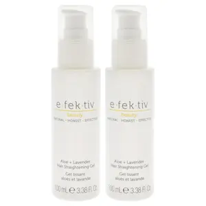 Aloe Plus Lavender Hair Straightening Gel by e.fek.tiv for Unisex - 3.38 oz Gel - Pack of 2