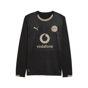 PUMA Mens Borussia Dortmund Special Edition Crew Neck Long Sleeve Jersey Casual - Black