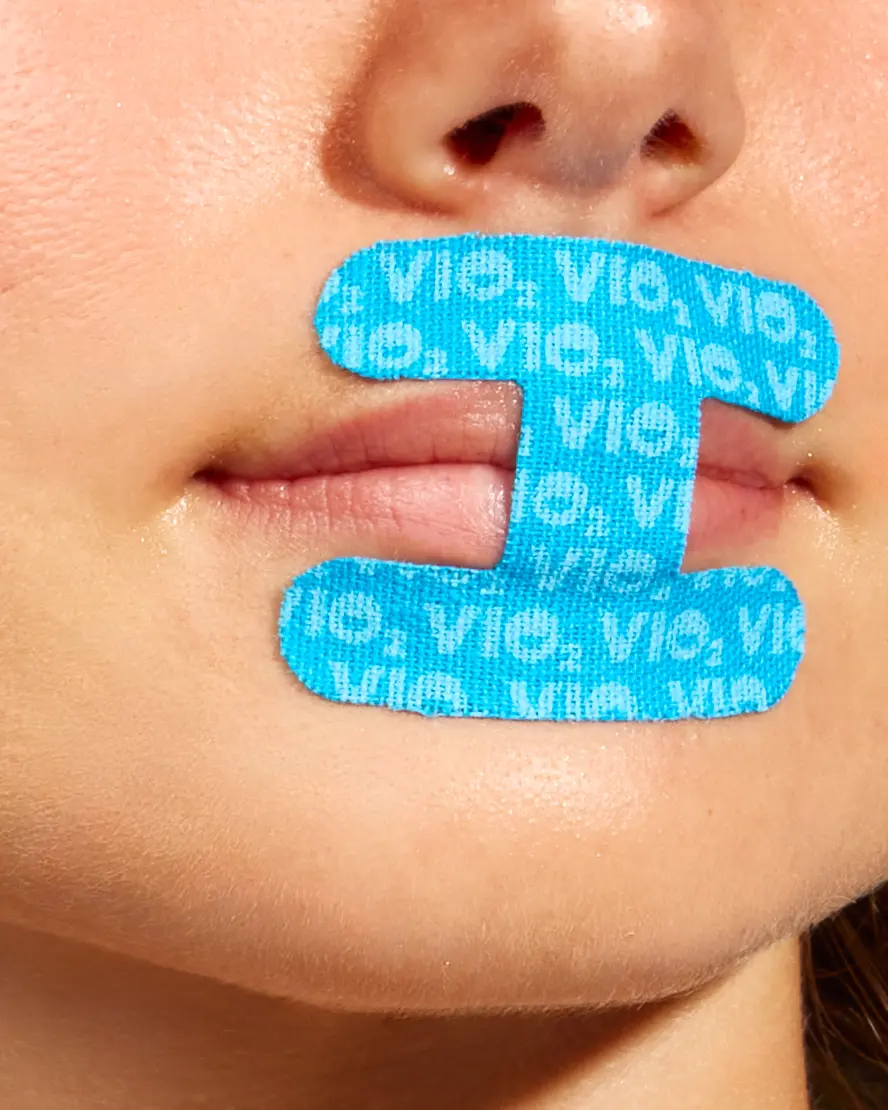 VIO2 Breathe Better Adhesive Mouth Tape for Snoring - Doctor-Trusted Anti-Snoring Wellness Sleep Strip, 48-Count Hypoallergenic Fit-for-All-Faces, PFAS + Latex-Free Healthcare Aid