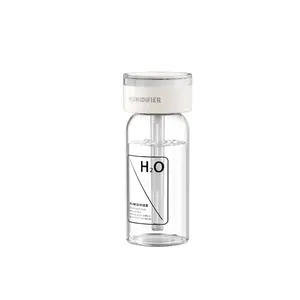 USB Powered Small Humidifier, Ultra-Quiet Cool Mist Humidifier for Dry Skin, Transparent Bottle Humidifier for Desk, Bedroom, Car, Office, Auto Shut-Off graduation gift