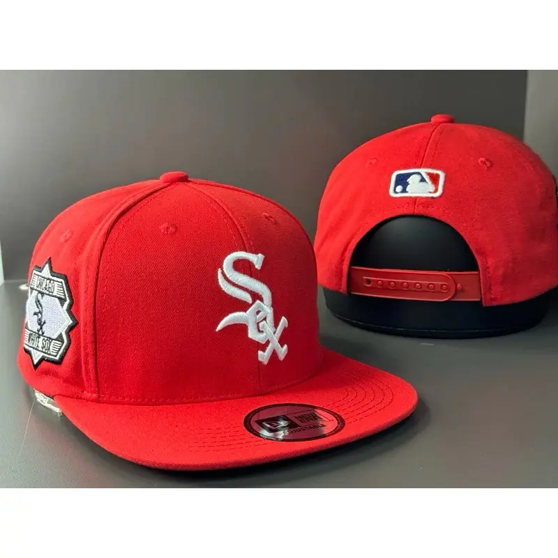 🔥LIMITED EDITION! NEW ERA CHICAGO WHITE SOX FIRE LOGO 9FIFTY SNAPBACK HAT, UNIQUE MLB DRIP🔥
