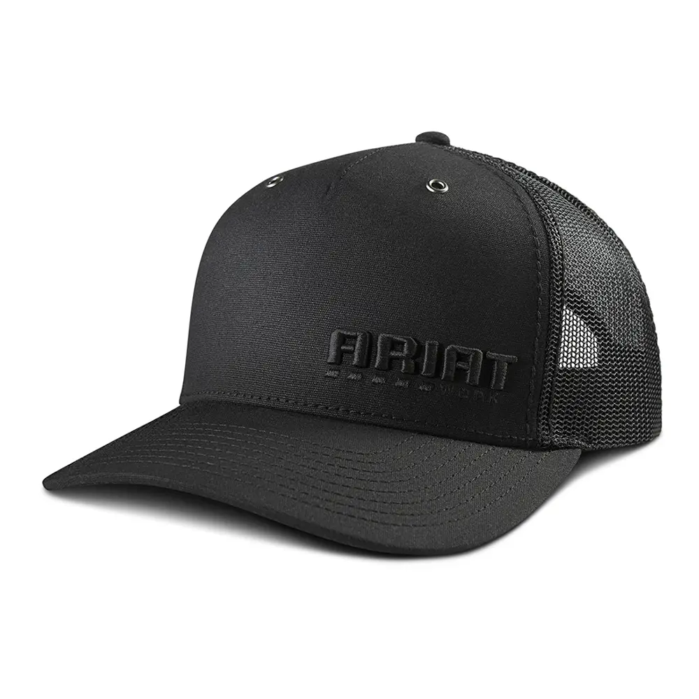 A290001501 Ariat Men's Richardson 112 Cap Embroidered - Black