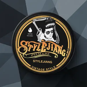 Strong Hold Hair Pomade, comfort and enhanced fragrance, styling, hair care, suitable for curly, thick, and unruly hair, long-lasting shine, fresh scent, cleansing care, anti-frizz, men's hair styling cream for suevacito