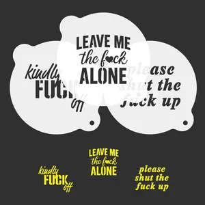 The F-Up Coffee Stencils