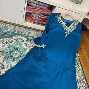 Blue Salwar Kameez - Casual Women's Wear, Long Sleeve, Versatile Design, Ideal for Everyday Wear - Womenswear