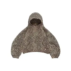 Leopard Print Hooded Sweatshirt Streetwear