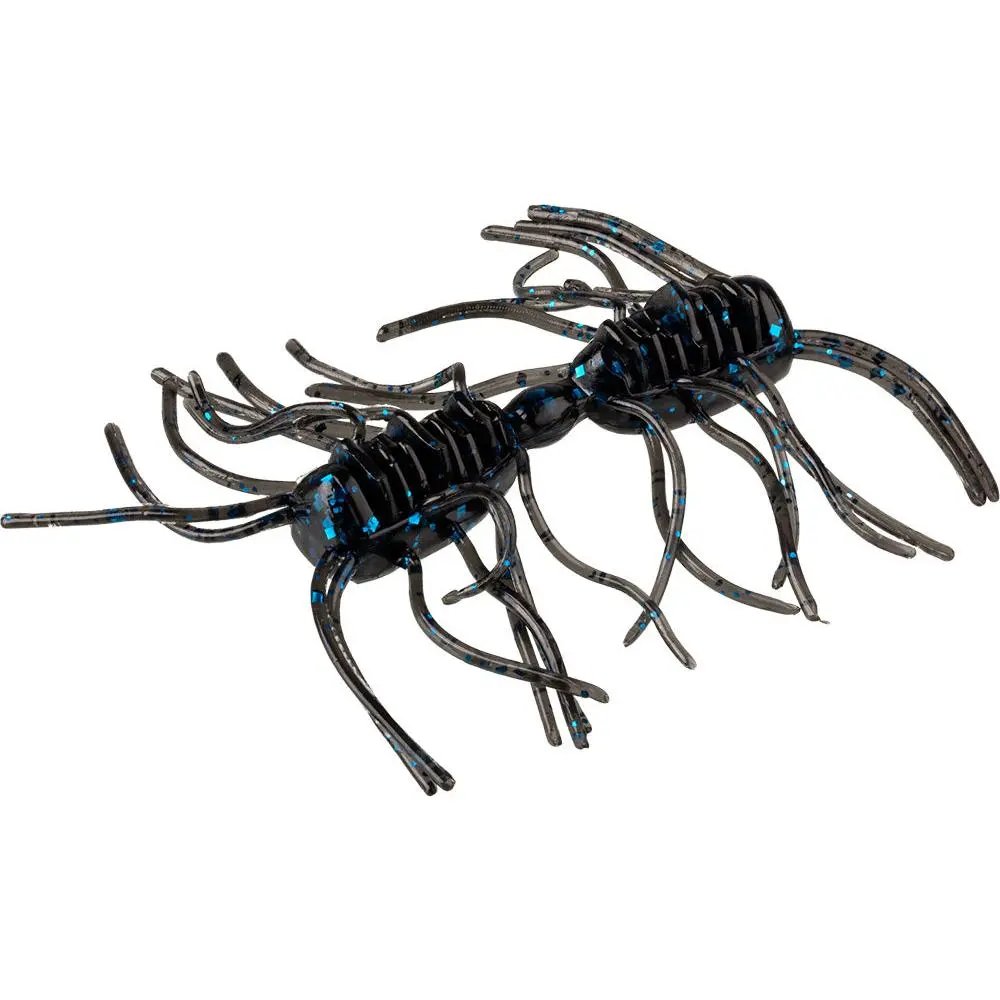 Lifelike Crayfish Lures, 2 Inch Soft Plastic Creature Bait with Ribbed Body, Dynamic Falling Action for Dropshot and Neko Rigs, 6 Pack