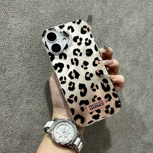 Whirlpool pattern, high-end feeling,gold gradient base, retroleopard print IPhone 17/16/15/14/13 Pro Max phone case.Perfect gift for girls.iphone 17 pro phone cases/iphone 17 promax cases/iphone 16 pro max case/iphone 16 cases