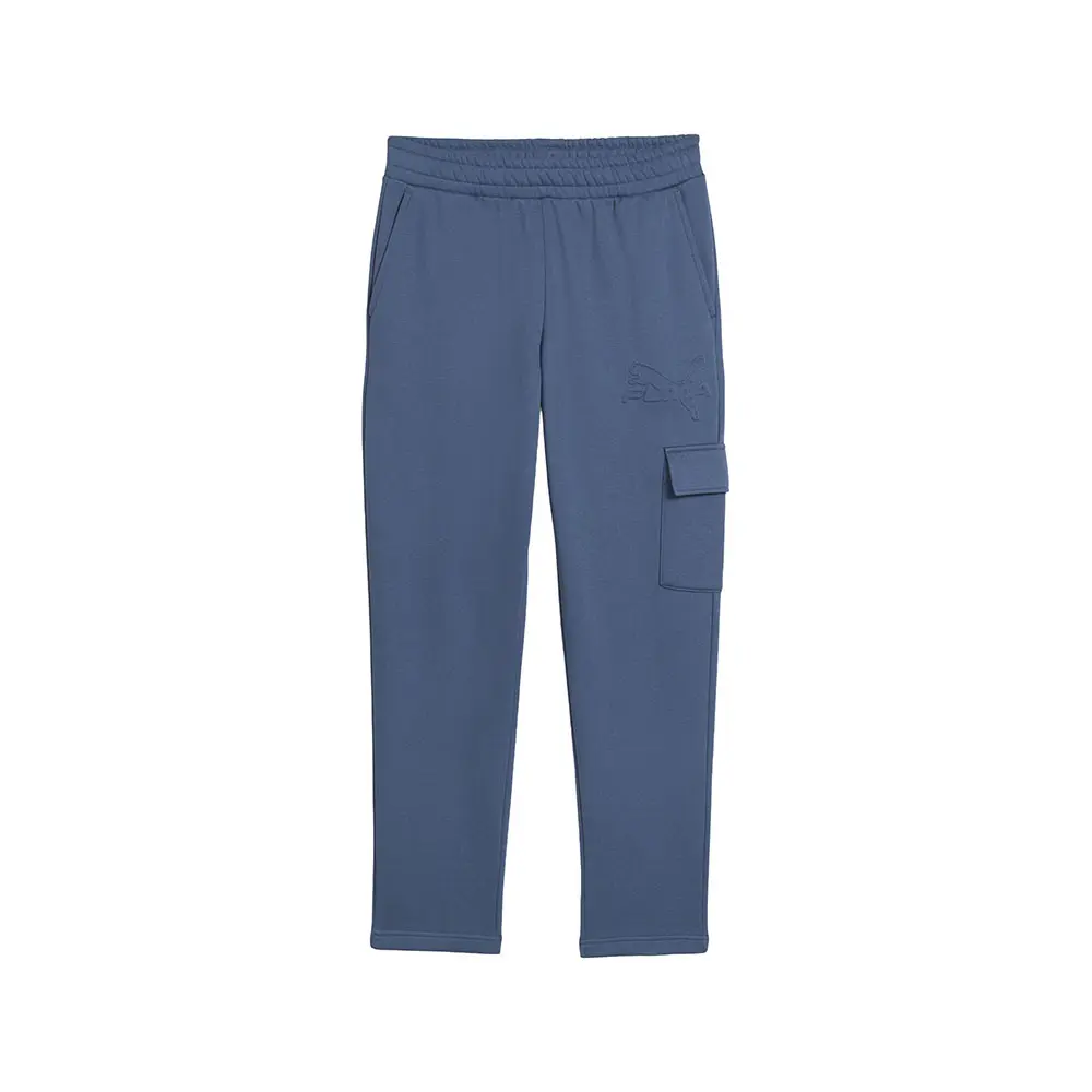 PUMA Mens Essentials Embossed Cargo Pants Casual - Blue