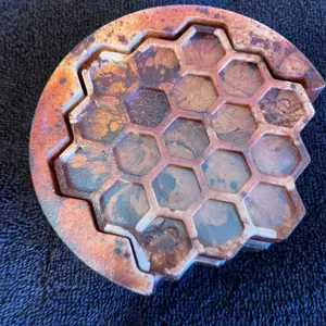 Honeycomb resin coasters