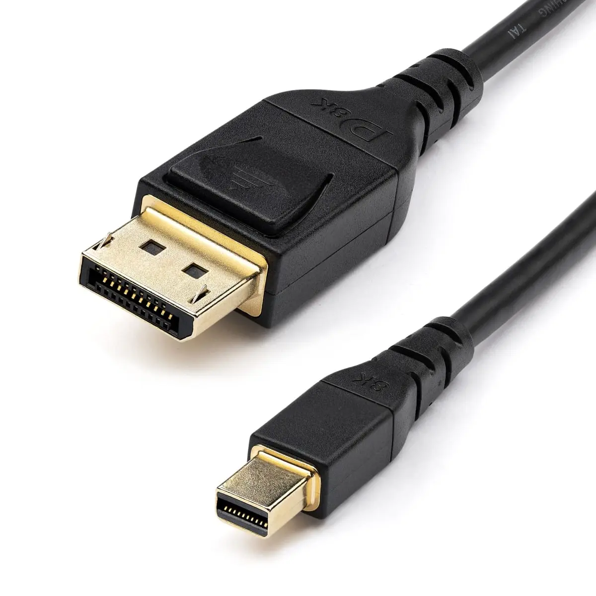 Startech DP14MDPMM1MB 1 m 8K 60Hz HBR3 4K VESA Certified Mini DisplayPort to Display Port 1.4 Cable, Black