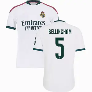 Unisex Soccer/Football Real Madrid Team Jude Bellingham #5 2026/27 Home Replica jersey - White  VZT