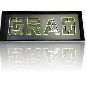 GRAD Boxes for Floral Decoration with Lettering Design