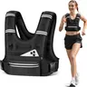 Weighted Vests for Women Men, 8 12 16 20 lb Weighted Vest with Storage Pockets, Rucking Vest with Reflective Stripe, Adjustable Straps Weight Vest for Running, Walking, Workout, Training