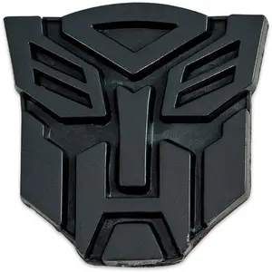 Transforming Auto Robot Emblem-[Black][1" Tall]