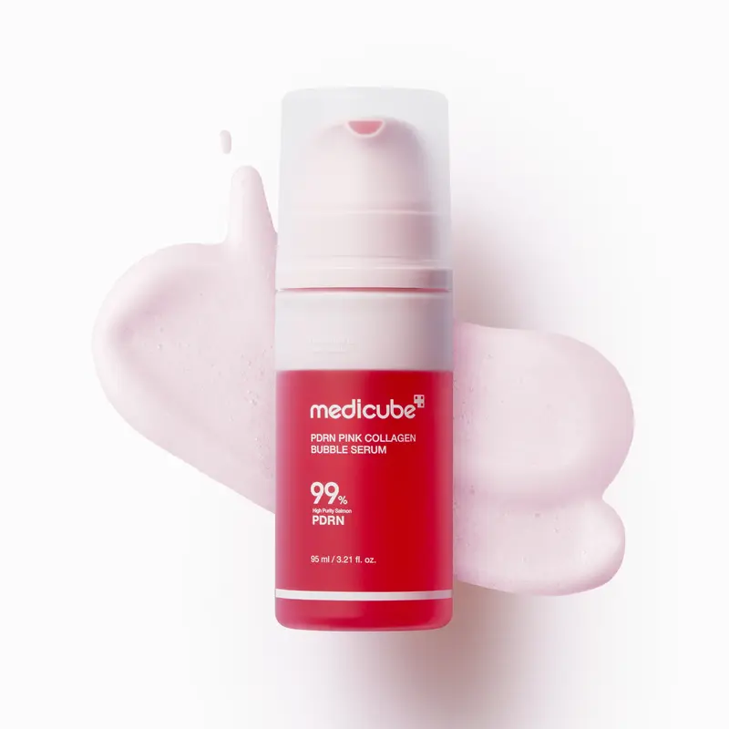 [NEW] [medicube] PDRN Pink Collagen Bubble Serum | Dual-Layer Micro-Bubble K-Beauty Serum for Firm, Plump & Radiant Skin | Hydrating, Healthy-looking Glow | PDRN, Collagen, Niacinamide