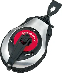 Chalk Line - Chalk-Rite Dura Chalk Box with Extra Bold 1mm Snap Line & Integrated Handle Release - CR401S