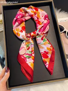 Women's Fashionable Paisley Print Square Scarf, Casual Versatile Scarf for Women, Fashion Accessories for Daily Wear, Perfect for Fashion and Outdoor Activities, Casual Soft Scarf, Scarf Head Wrap