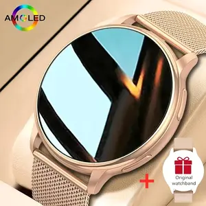 Women's Smartwatch, Full Touch Screen, Message Alerts & Call Reception, Sleep Monitoring, Step Counter, Compatible with iPhone & Android, Smartwatch with Calls, Digital Smart Watch