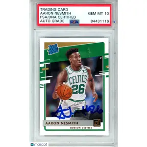 2020-21 Donruss Rated Rookies Aaron Nesmith PSA/DNA 10 GEM MINT On Card AUTO