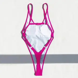 One-piece bikini Sexy Backless String Mini Micro Thong Women Swimwear One Piece Swimsuit Female Monokini High Leg Cut Bathing Suit Swim