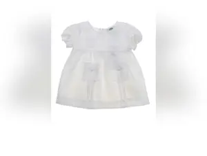 Infant Baby Girl Linen Guayabera Dress 3M-12M