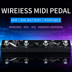 Irin Chocolate Plus Wireless Bluetooth-compatible Midi Pedal Controller Effecter, Portable Musical Instrument Accessory, Ideal for Guitarists & Musicians