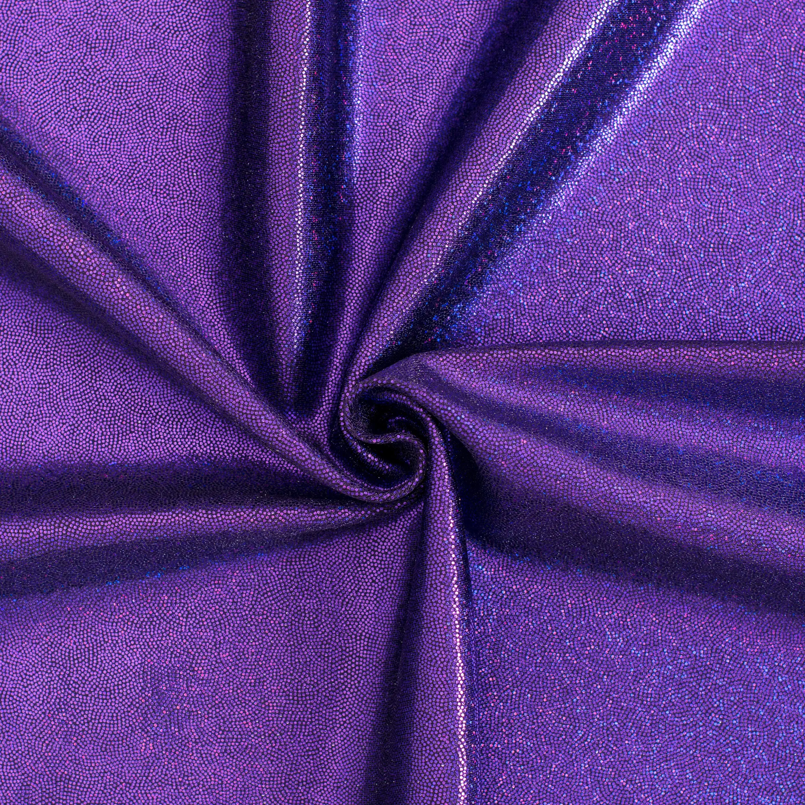 Holographic Foggy Foil 4-Way Stretch Nylon Spandex Fabric, Durable for Cosplay Outfits & Artistic Expression with Captivating Visual Effects | Spandex Palace