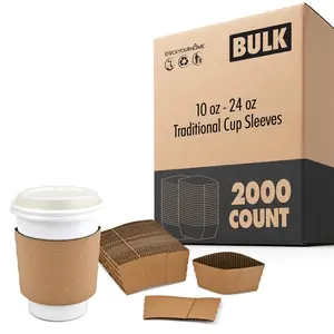 Traditional Cup Sleeves for 10 oz. - 24 oz Pack of 2000