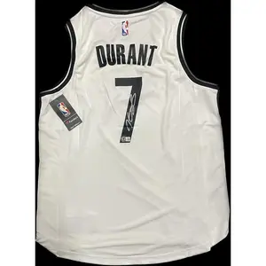 Kevin Durant Autographed Authentic Fanatics Licensed Brooklyn Nets Basketball Jersey Beckett COA