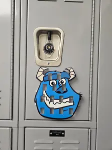 Blue Monster Locker Storage Board