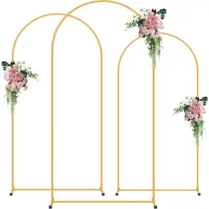 Arch Backdrop Stand Set of 3 (7.2FT/6.6FT/6FT), Balloon Arch Stand, Background Arch Stand, Backdrop Arch Frame, Wedding Arch for Backdrop