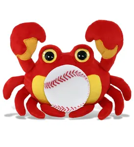 BIG EYE PLUSH - CRAB WITH BASEBALL PLUSH