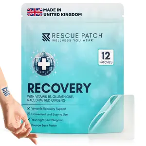 Rescue Patch Recovery -  Vitamin-Infused Fast Relief for Hangovers – Fast-Acting Hydration & Energy Boost – Perfect Post-Party Support