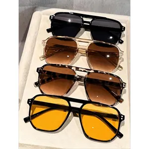 Unisex Vintage Aviator Sunglasses, Retro Trendy Outdoor Sports Shades, Fashion Eyewear for Men Women Daily Wear outdoorfun