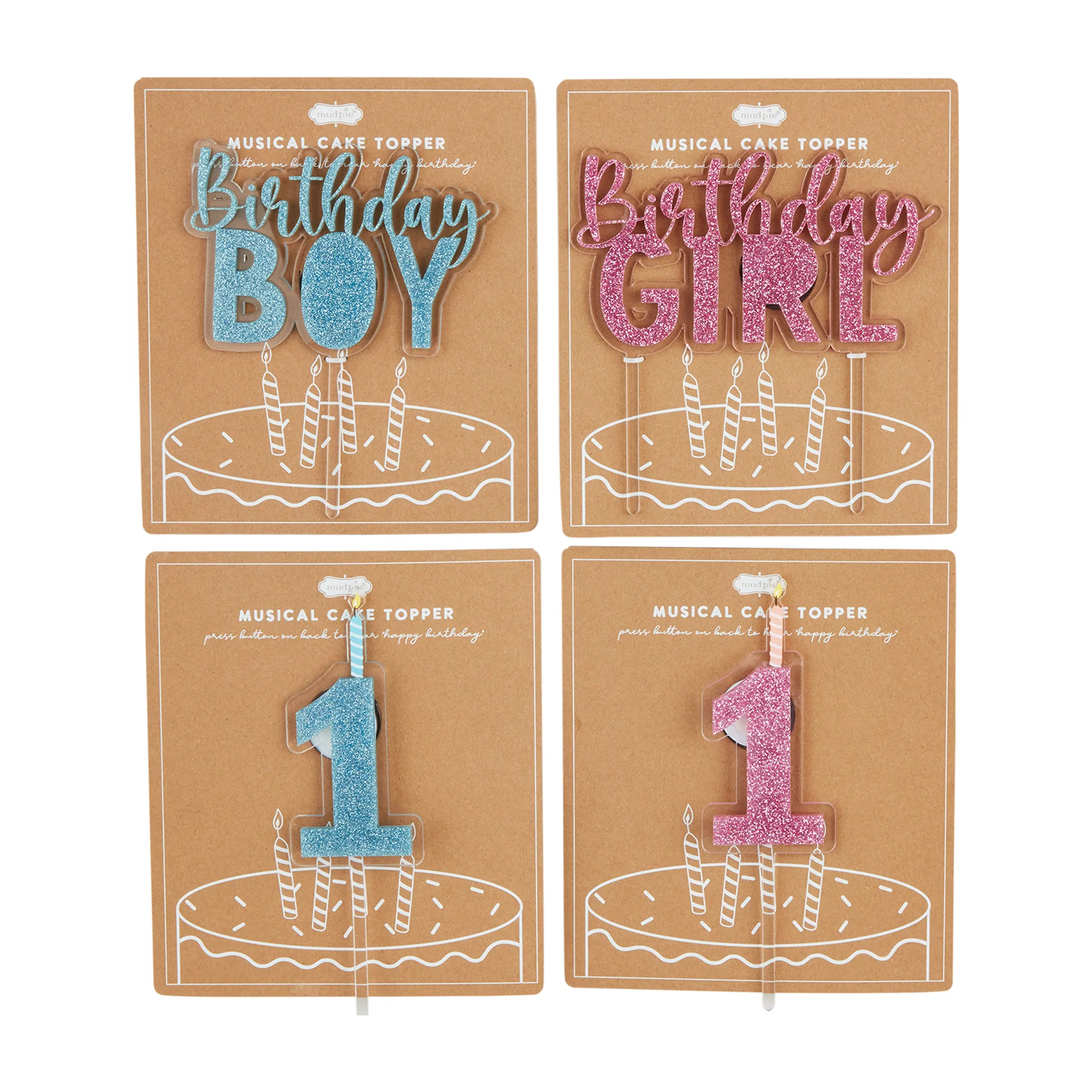 Birthday Musical Cake Topper - Fun Birthday Accessory