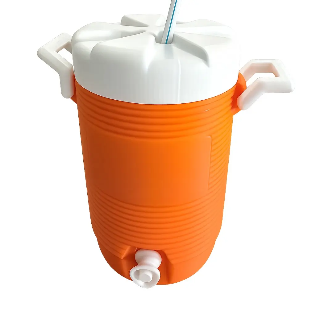 Insulated Orange Beverage Cooler Jug Insulated Orange Beverage Cooler Jug