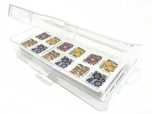 Book of 20 Stamps Holder,Sheet of 20 Stamps Storage Case,Booklet of 20 Postage Stamps Holder,Storage Case for Sheet Stamps,Storage Case for Small Rectangle Sheet Of 20 Stamps