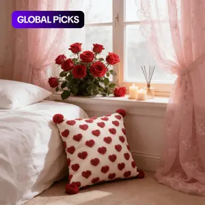 Valentine's Day Heart Element Pillow, Home Decorative Cushion, Room Decoration, Polyester Fiber Filled, Cute Home Decor, Valentine's Party Gift #GLOBAL PICKS