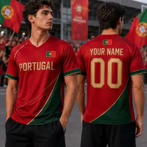 Personalized Portugal Soccer Jersey, Custom Name Number Portugal Jersey Adult , Portugal Football Family Matching Shirt Fan Gift