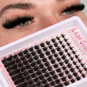 120pcs Super Dense Fluffy Cartoon False Eyelashes, Natural Look Fake Lashes for Everyday Use, Perfect for Makeup Artists & Beauty Enthusiasts