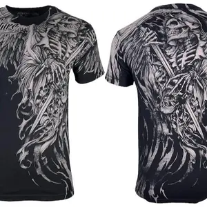 3D Xtreme Couture by Affliction Men's T-Shirt Wielding Death