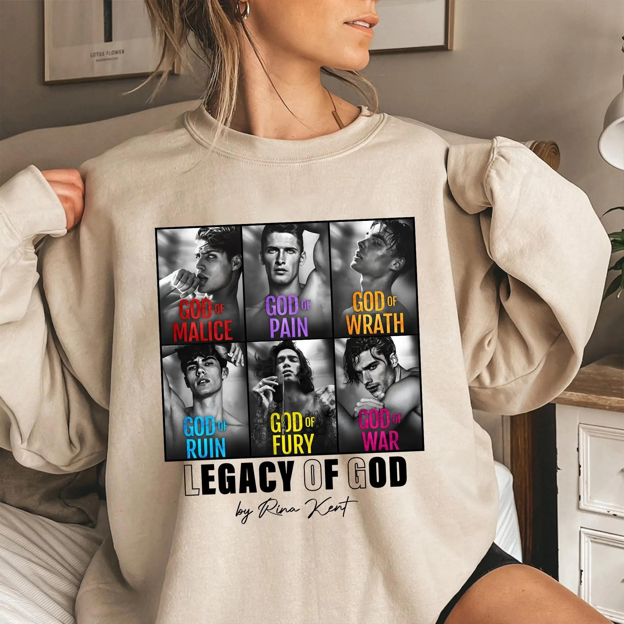Retro Legacy of Gods Series Book T shirt, Legacy of Gods Heathens Shirt, Rina Kent Merch, Dark Romance Shirt, Bookish Merch, Booktok T-Shirt, T shirt, Hoodie Gifts Suitable for Book Lover